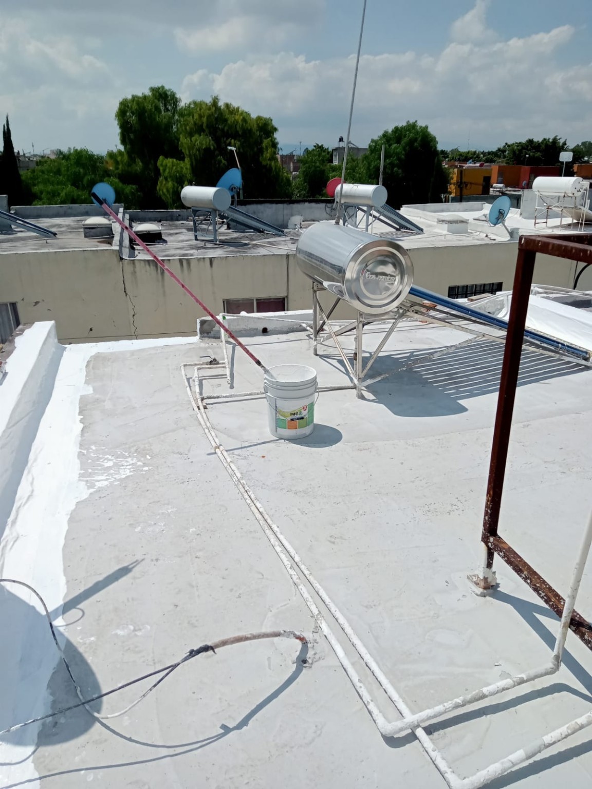 Resultado final de impermeabilización residencial